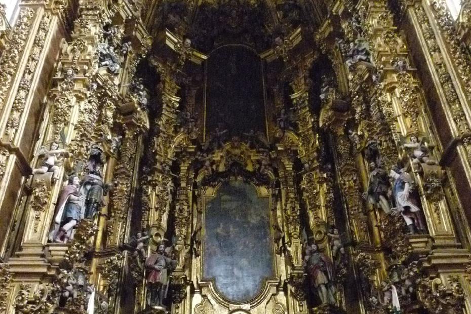 Mexiko: Altar einer Seitenkapelle der Kathedrale