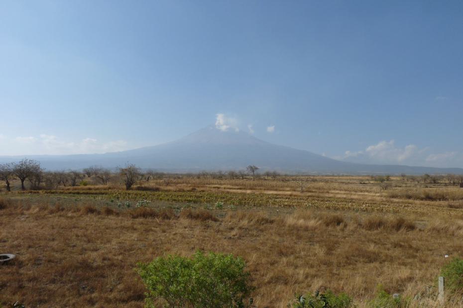 Mexiko: Fernsicht auf den Popocatepetl