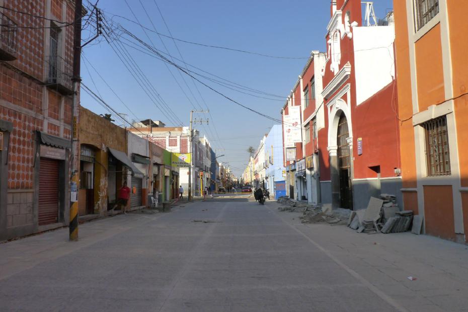 Mexiko: Kolonialstraße in Puebla