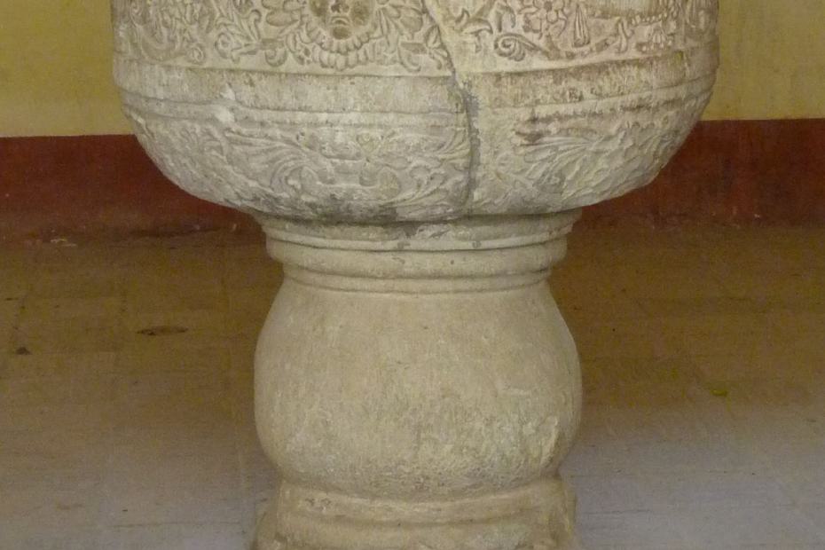 Mexiko: Das Taufbecken im Kloster Cuilapan