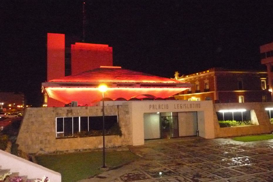 Mexiko: Der Eingang zum Justizpalast von Campeche