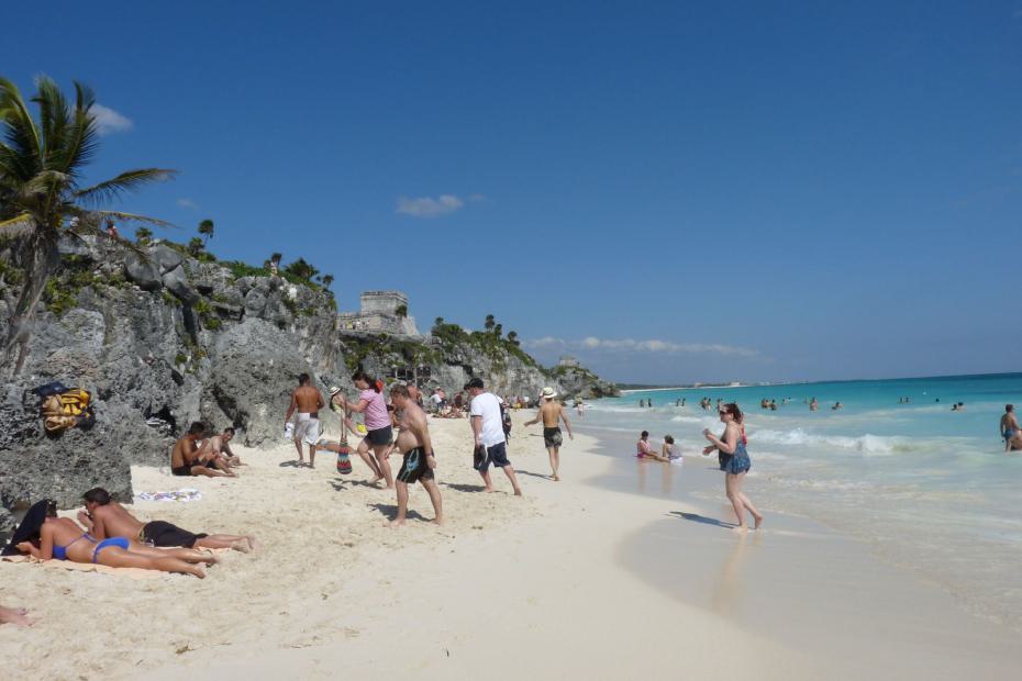 Mexiko: Strand von Tulum