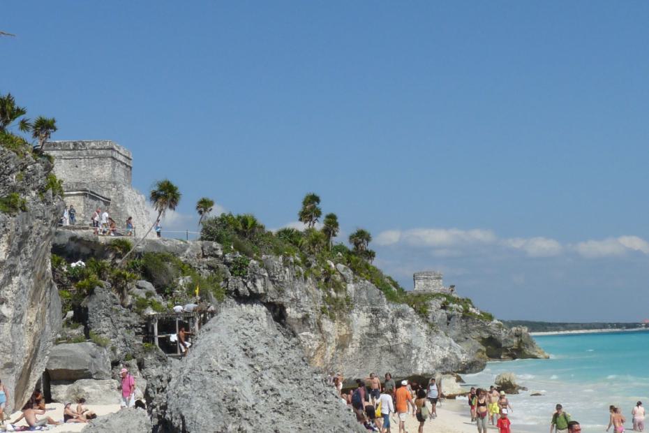 Mexiko: Strand von Tulum mit seinem Puderzucker