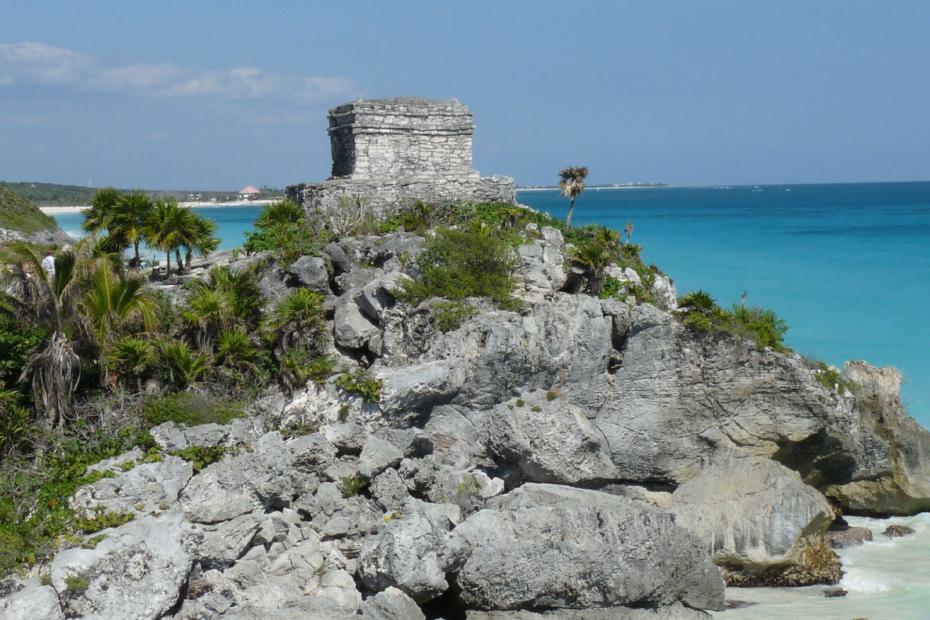 Mexiko: Der Tempel de la Estela in Tulum