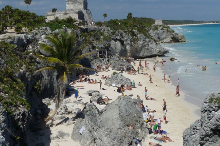 Mexiko: Blick vom Temel del Dios Descendente